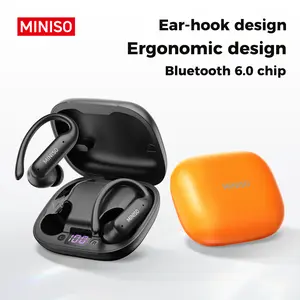 MINISO MS219 OWS In-Ear Bluetooth Wireless Earphones:Ergonomic Ear-Hook Design,Bluetooth 6.0 Wireless Technology,IPX5 Water Resistance—Comfortable for All-Day Wear and Sports.