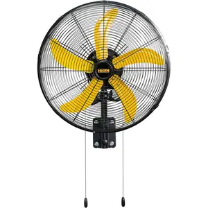 20" Oscillating Wall Fan, 4800 CFM High Velocity 3 Speed Settings 80° Oscillation for Cooling