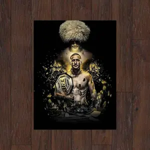 Clash of Champions in UFC History Poster, Digital UFC Wall Art MMA Digital Print, Motivational Poster, Sports Bedroom Posters