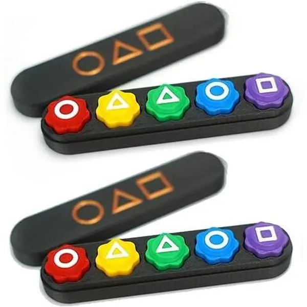 🎉2PCS【Gonggi Game Set】With Lid for Easy Storage&Carry|Fillable Pieces for Adjustable Weight|Squid Gonggi Korean Game|Perfect Party Game&funny Durable