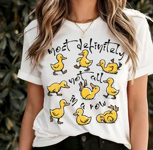 Funny Ducks Not All In a Row Sarcastic Shirt, Snarky Funny Mental Health Cute Duck Tee, Funny Animal Motivational Sarcasm Gift