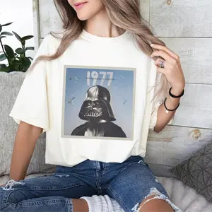 Star W Darth Vader's Version 1977, Star W Face Shirt, Galaxy's Edge Shirt, Family Vacation Gift, Star W Galactic Tour Poster Shirt