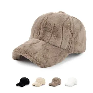 Winter Cap Faux Rabbit Fur Hat Men Women Baseball Cap Men Cap for Women Baseball Cap for Men