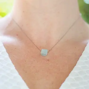 Tiny Aquamarine Layering Necklace