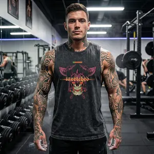 OSRS Dharok Wash Tank Top Heavyweight Workout Tank Old School Runescape For Him