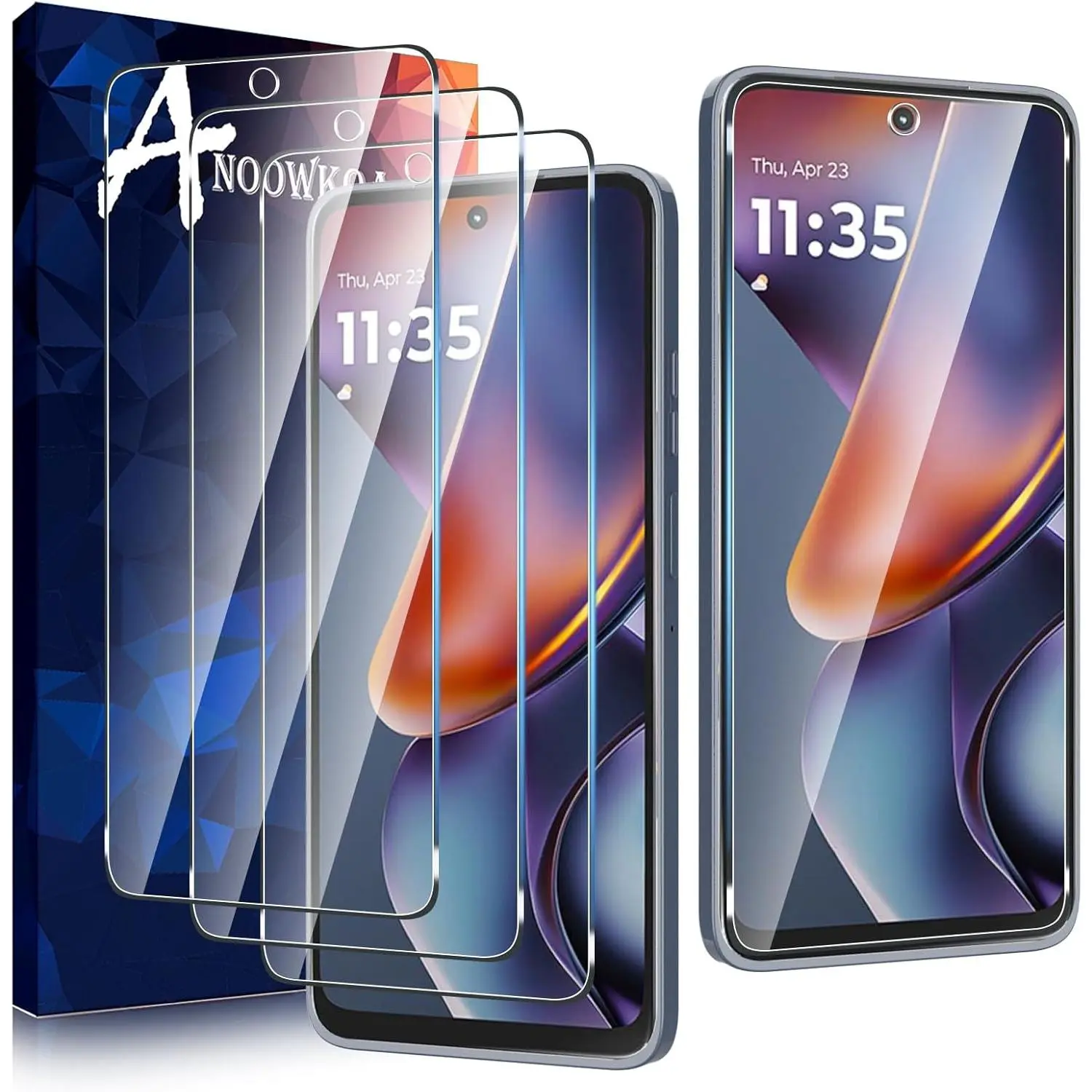 3 Pack Designed for Moto G 2025 Screen Protector Tempered Glass Film.Anti-Breakage.Anti-Scratch No Bubbles 9H Hardness.Easy Installation for Moto G 5G 2025