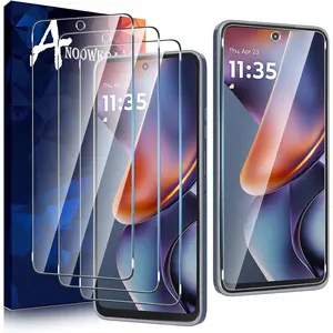 3 Pack Designed for Moto G 2025 Screen Protector Tempered Glass Film.Anti-Breakage.Anti-Scratch No Bubbles 9H Hardness.Easy Installation for Moto G 5G 2025
