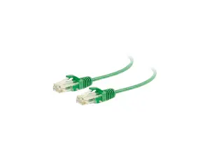 C2G 01160 Cat6 Slim Cable - Snagless Unshielded Slim Ethernet Network Patch Cable, Green (1 Feet, 0.30 Meters) C2G 01160 Cat6 Slim Cable - Snagless Unshielded Slim Ethernet Network Patch Cable, Green (1 Feet, 0.30 Meters)