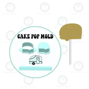 Camping Trailer Cake Pop Mold | Deluxe Cutter, Popper, and Tray Option