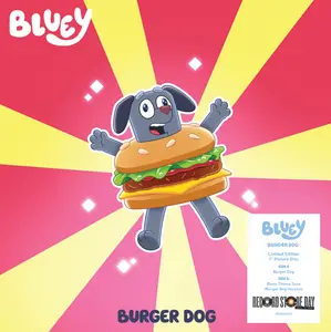 Bluey - Burger Dog / Bluey Theme Tune (Burger Dog Version) - Limited Picture Disc 7-Inch Vinyl  [7-INCH SINGLE VINYL RECORD] Ltd Ed, Picture Disc, UK - Import