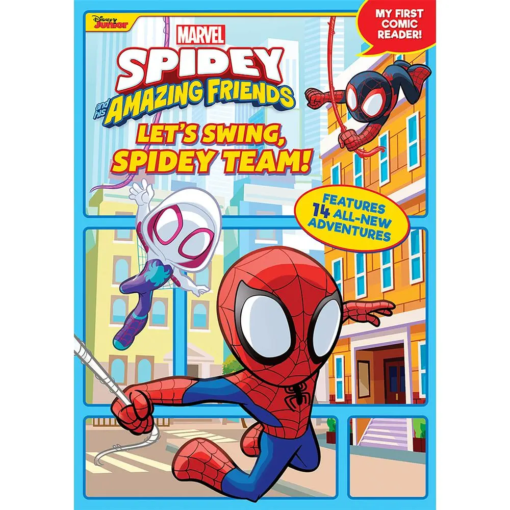 Used Spidey and His Amazing Friends: Let's Swing, Spidey Team! My First Comic Reader Paperback by Steve Behling - English Comics for 4-6 Year Olds with Accessible Layouts, Teamwork-Focused Graphic Novels (School & Educational Supplies)