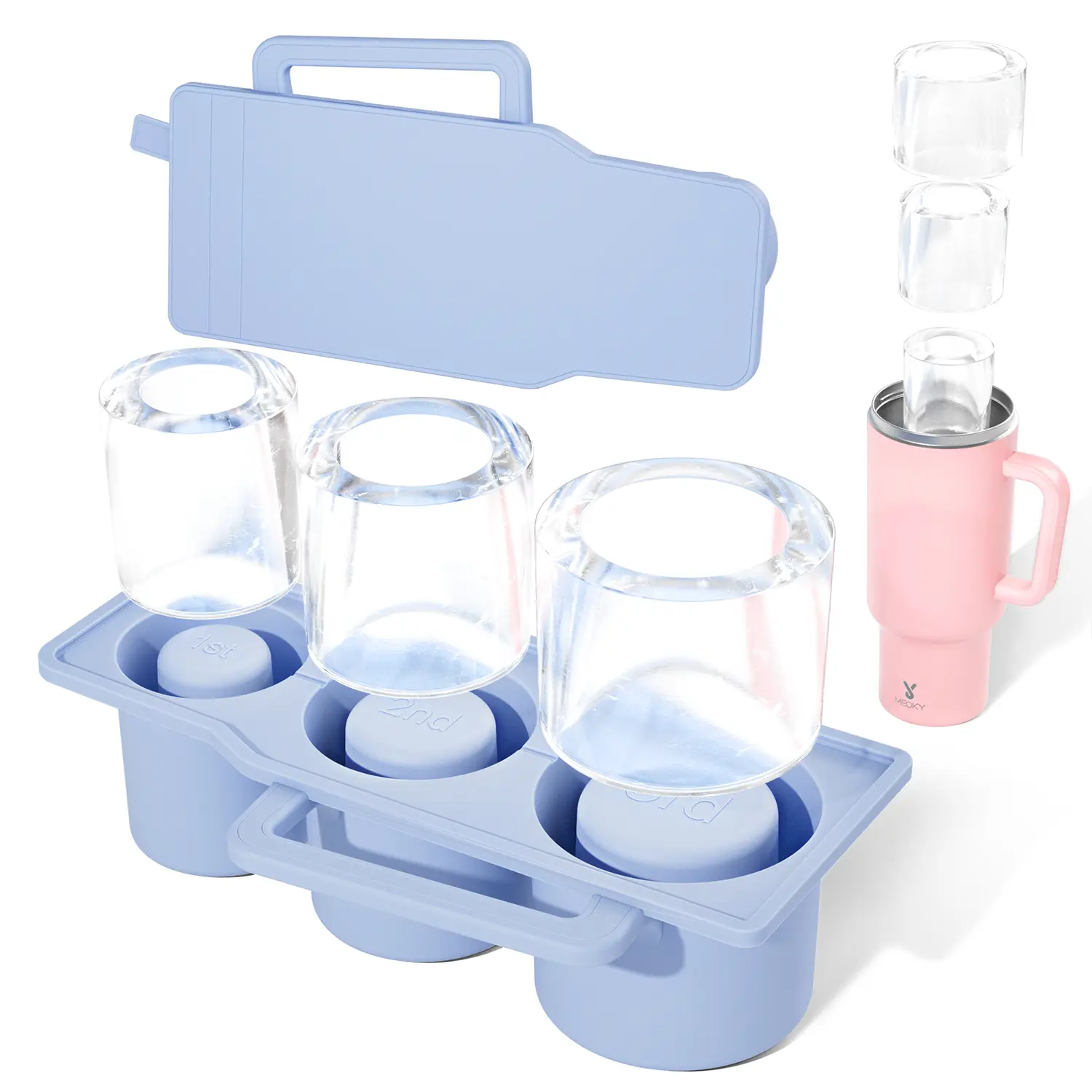 Silicone Ice Tray-Blue