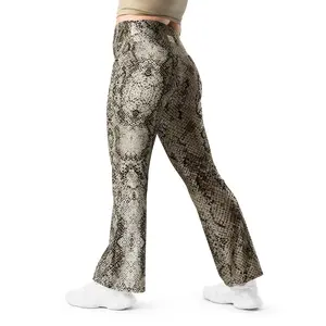 Deep Snake Skin Flare Leggings