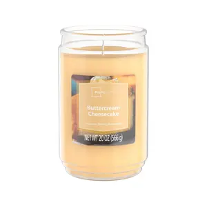 Buttercream Cheesecake Scented Single-Wick Jar Candle, 20 oz