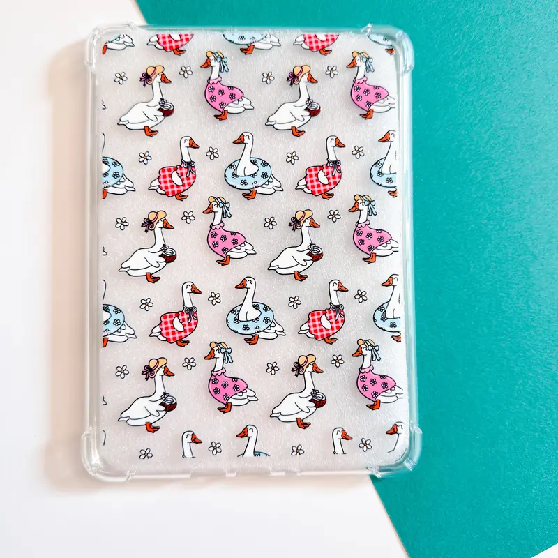 Poolside Geese E Reader Case for kindle device - on the go protect the back of your kindle - back Cover