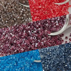 3333pcs Glass Beads Set, Hexagon Large Hole Column Beads, DIY Jewelry Making Kit, Perfect for Rings & Necklaces, Gift for Mother Friend, DIY Beading Accessories