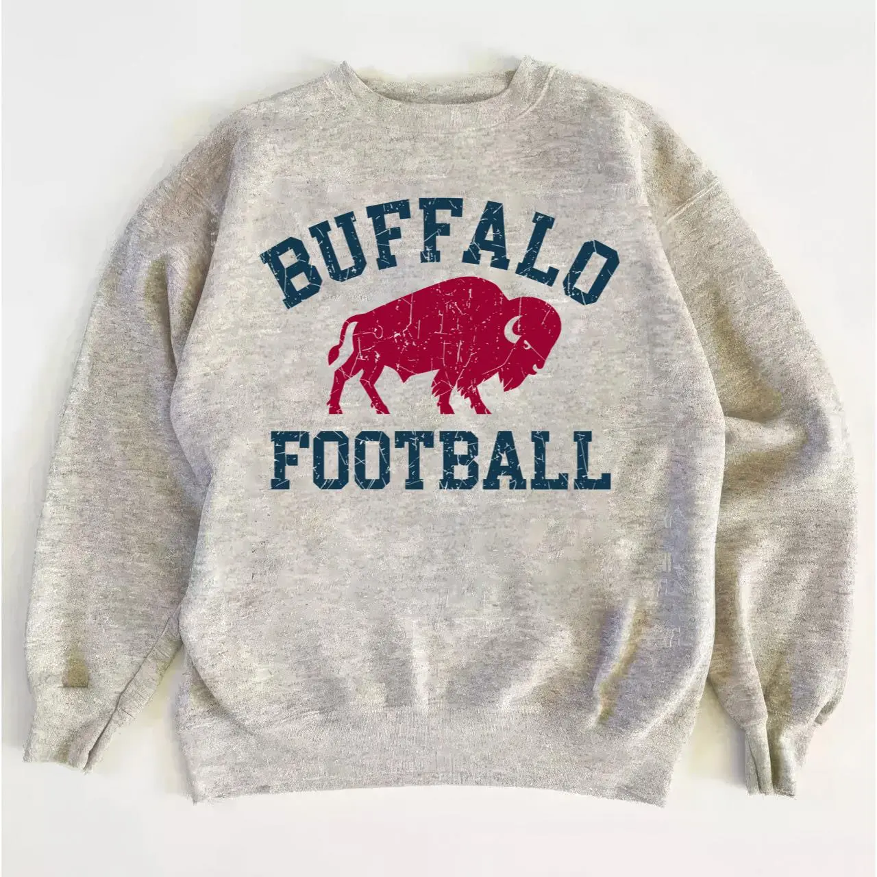 Bills Game Day Sweatshirt, Classic Vintage Crewneck for Sports and Fanwear Lovers