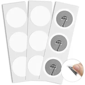 30 count NFC Stickers NTAG215 NFC Tags  Rewritable NFC 215 Tag Labels 504 Bytes Memory NFC Chip Compatible with TagMo and  NFC Enabled Phones, Round 25mm (1 inch)