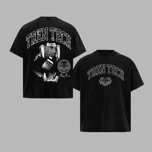 [GoldenIron] Tren Tech Lifting Club "FERAL OG" Bodybuilding Unisex T-Shirt 100% Heavy Cotton Workout Tee Men's Sport Outfit Gym T-shirt Tank Top Muscle Training Shirt Gift for Man - Crewneck, Fabric