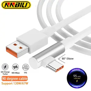 NNBILI 67W Fast Charger For Xiaomi 15 14 13 12 11 Pro Ultra Lite Cellphone USB A To Type C Quick Charging Phone Cable Smartphone