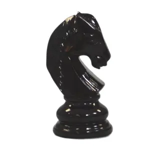 MegaChess 5 Inch Dark Teak Knight Giant Chess Piece
