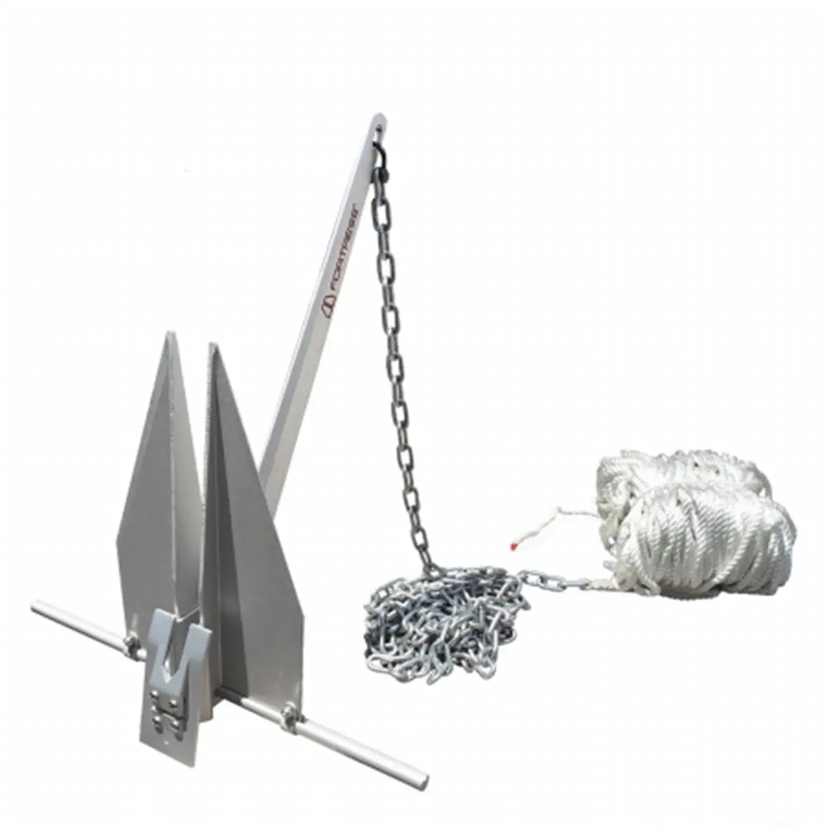 212 MAIN Complete Boat Anchoring System, Fortress FX-7 with 15 ft G-30 Chain and 250 ft Rope for Boating and Kayaking, Boat Accessories