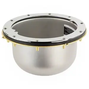 212 MAIN Large Stainless Steel Pool Niche - Compatible with Vinyl & Fiberglass Pools, Features Brass Hub