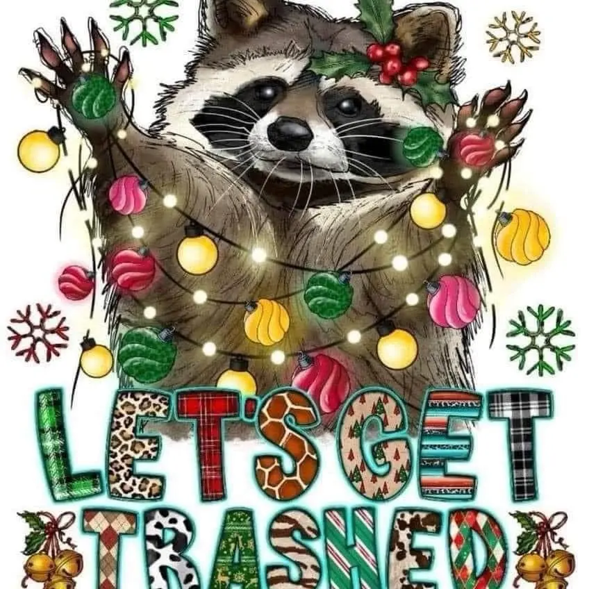 Raccoon Sublimation Print