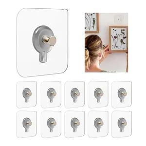 Removable Adhesive Hooks,Self-Adhesive Wall Hooks,Wall Mounted Hook,Damage-Free Hooks,Punch-free Wall Picture Frame Sticker Holder,Self-adhesive Traceless Painting Hook,Kitchen Bathroom Rack Stick Hook.