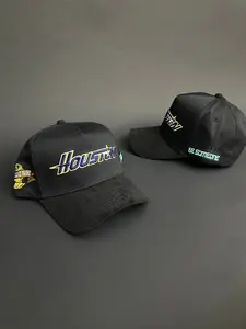 Black Metallic Houston SnapBack Hat