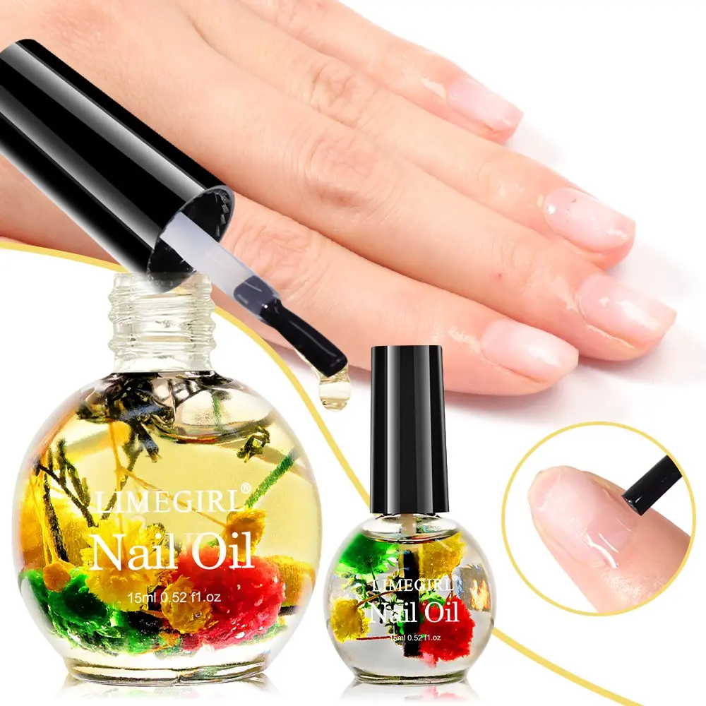 15ML Nail Nourishing Oil, Dried Flower Scent, Moisturizes Nails and Cuticles, Nail Care Protector, Essential Nail Health Treatment, Nail Care Solution, Nail Care Product