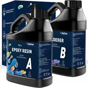 Epoxy  2 Gal Kit,  Clear Epoxy  Kit, Less Bubble & Low Odor  Epoxy for Casting,  Making, Art  (1 Gallonx2)