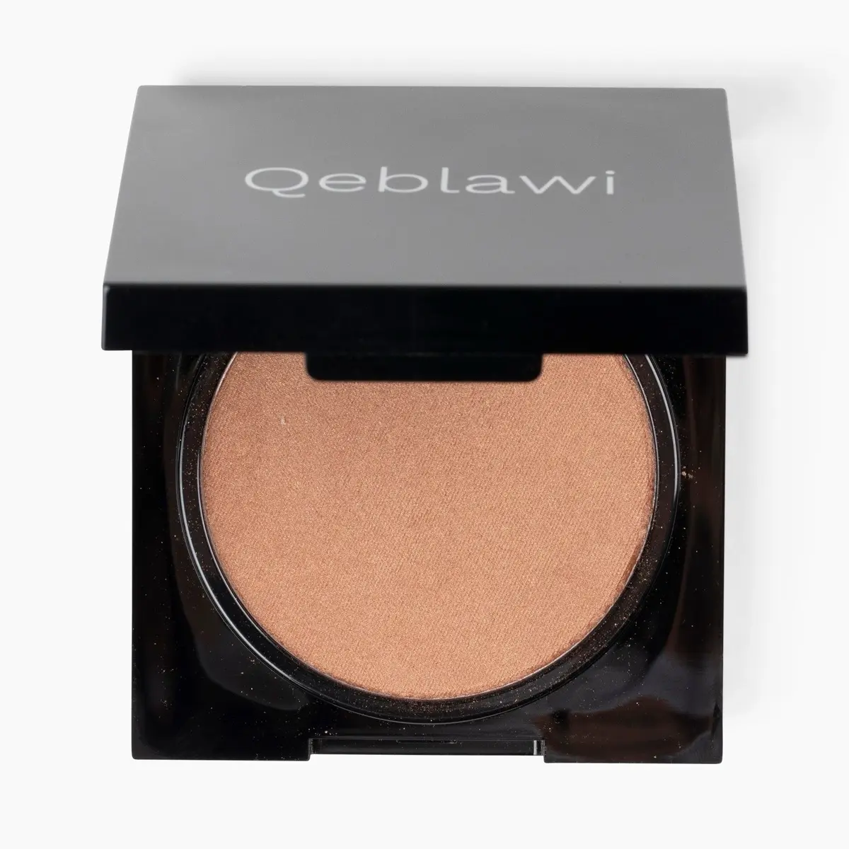 Qeblawi Halal Dark Brown Bronzer Cosmetic - Single Pressed Powder, Sheer Fine Sun-Filled Glow, Triple Milled, Hypo-Allergenic, Non-Comedogenic, EU Compliant, Fragrance-Free, Cruelty-Free, Youth-Enhancing, Suitable for All Skin Types