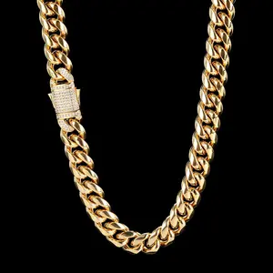 Men's Miami Cuban Chain Necklace – Stainless Steel Curb Link