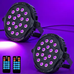2 Pack UV Black Light Lamp with US Plug, 18W/36W Features a Switch, Provides a Wide Range And Strong Fluorescent Effect, Suitable for Fluorescent Parties, Halloween, Body Painting, Birthday Parties, Fluorescent Painting, And Black Light Tapestries.