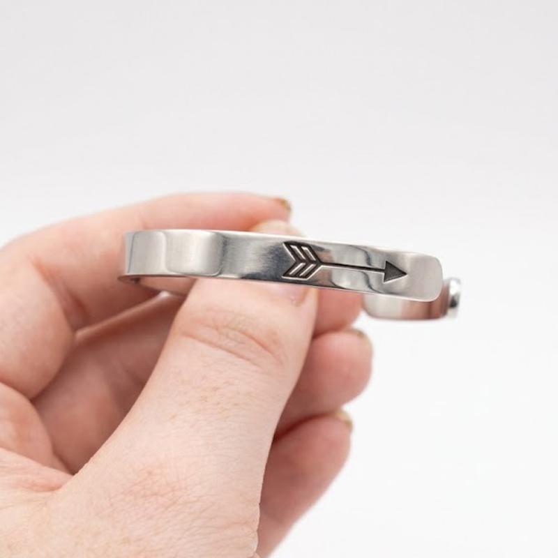 Personalized Engraved Cuff Bracelets for Women, Adjustable Stainless Steel Inspirational Jewelry for Daughter, Best Friend, Sister & Teens, Graduation Birthday Gift for Her