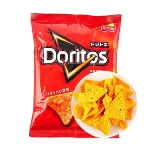 Doritos Nacho Cheese Tortilla Chips - Japanese Edition, 60g Bag - Authentic Mexican Taco Flavor Snack