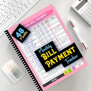 Budget Saving Challenge Accounting Book 48 Months Monthly Bill Payment Tracker for Financial Planning & Management Family Budget Notebook Organizer with Structured Design