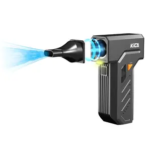 KiCA JetFan Ultra – Electric Air Duster with LED Light - 130000 RPM Cordless Air Duster, Stepless Speed Control, Brushless Dust Blower for Computer, Keyboard, Outdoor, House and Car