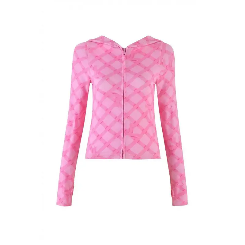 Pink checkered jacket