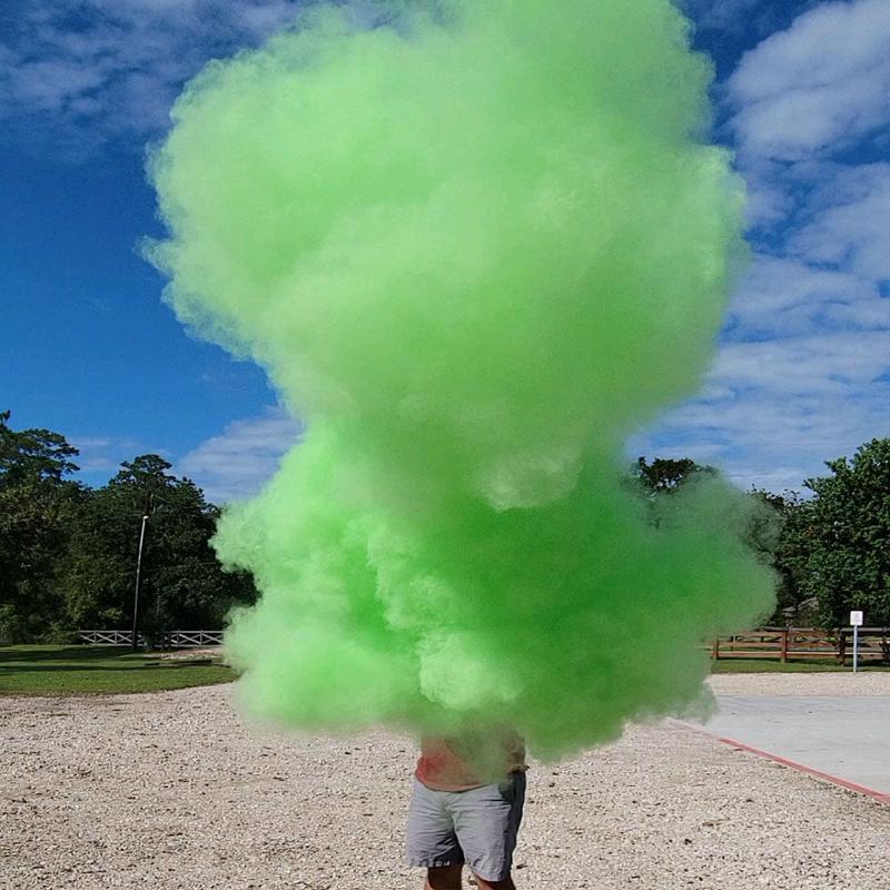 12" Green Gender Reveal Powder Cannon Kit