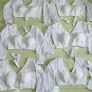 Cotton Full Sleeve Blouse with cup Size 34-44 for Women