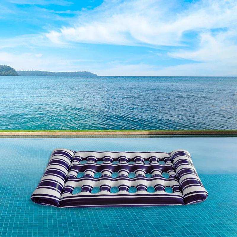 Inflatable Water Sleeping Bed Lounger Pool Float Outdoor - TikTok Shop