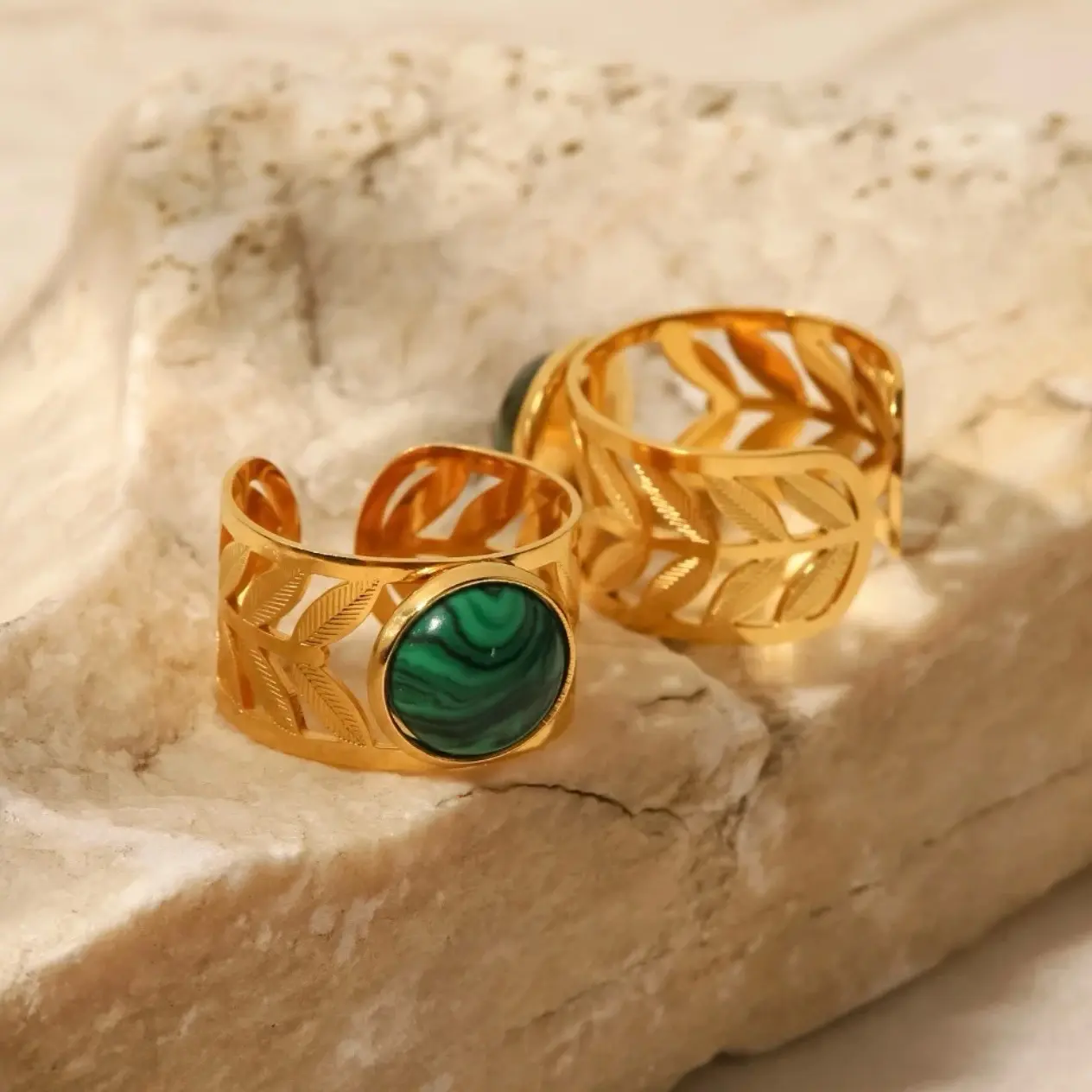 Natural Crystal Rings