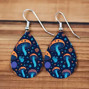 Mushroom dangle earrings