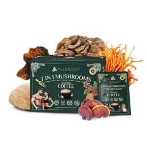 7 in 1 Mushrooms Coffee - healthier coffee, café de 7 hongos con leche de  coco