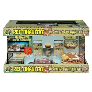 Zoo Med ReptiHabitat Hermit Crab Starter Kit 10 gallon tank