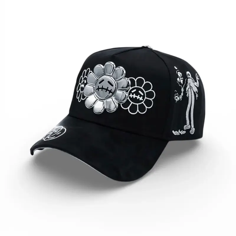 Murakami Chrome Estilo Hat Full set Original Gorra de Gamuza