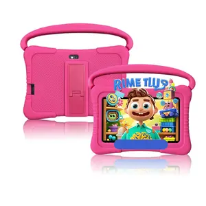 7 Inch Android Tablet, Educational Tablet with Parental Control & Dual Camera, Shockproof Protective Case Tablet, Educational Game Tablet for Learning