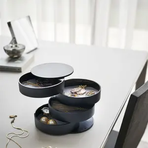 Rotating Jewelry 4-layer Ornament Storage Box